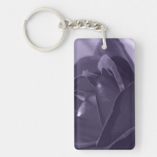 Purple Rose Key Ring