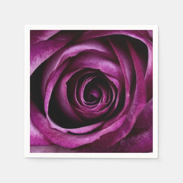 purple rose  napkin (Front)