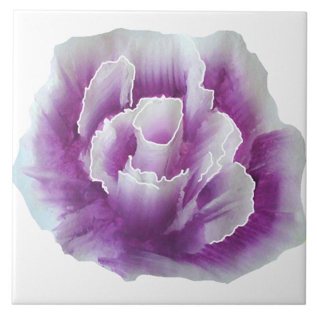Purple Rose Painting Tile (Front)