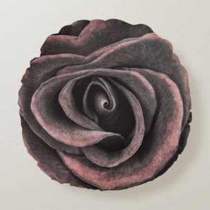 Purple Rose Round Cushion