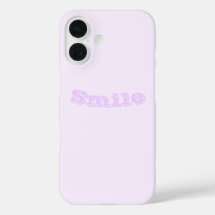 Purple Rose Soft Pale White Pastel Solid Colour iPhone 16 Case