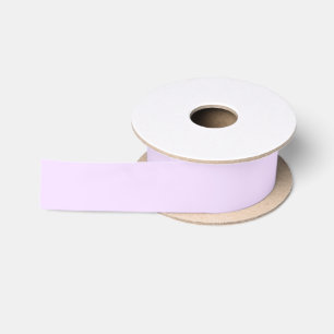 Purple Rose Soft Pale White Pastel Solid Colour Satin Ribbon
