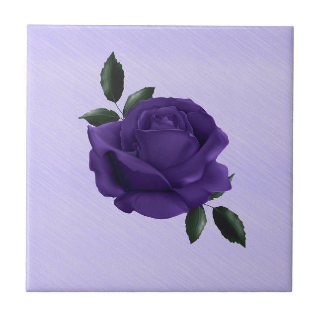 Purple Rose Tile (Front)