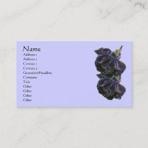 Purple Roses Abstract Flower Business Card