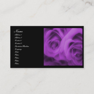 Purple Roses Business Card