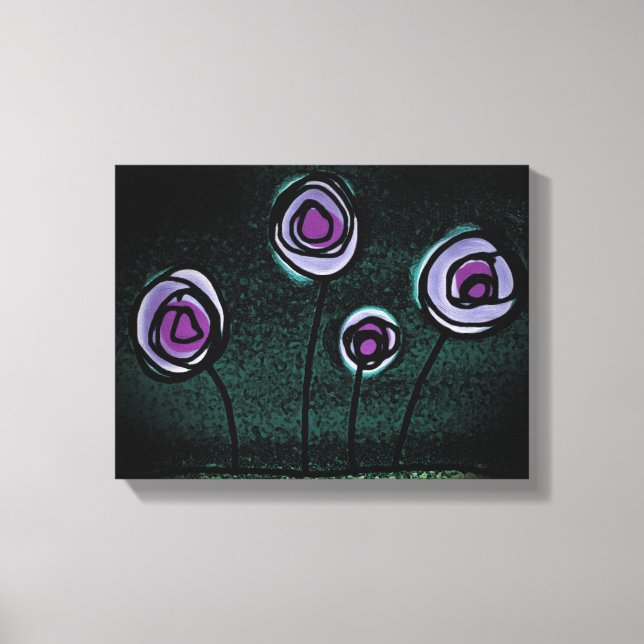 Purple Roses Canvas Print (Front)