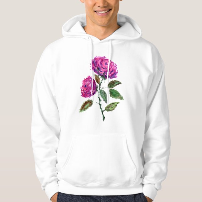 Purple Roses Hoodie (Front)
