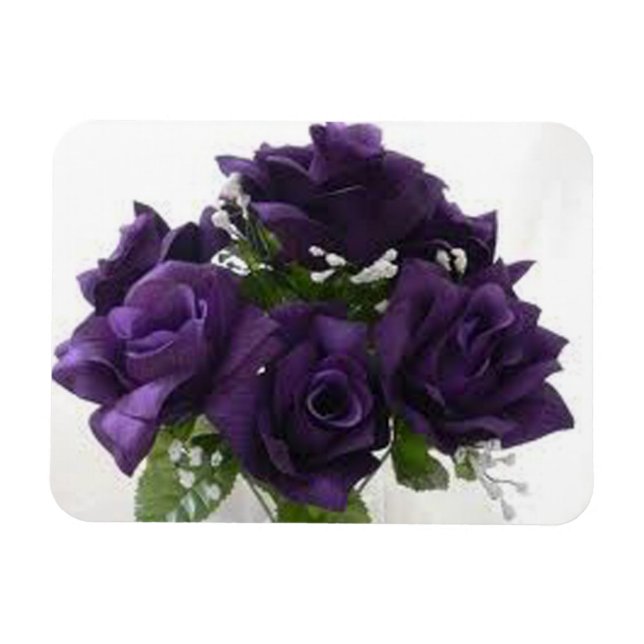 PURPLE ROSES MAGNET (Horizontal)