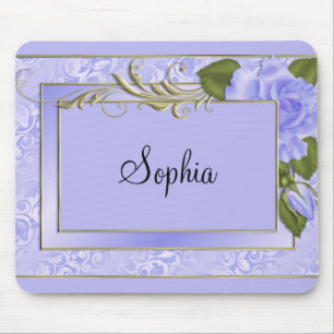 Purple Roses Mouse Mat