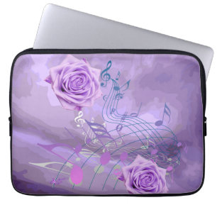 Purple Roses & Music 13" Laptop Sleeve