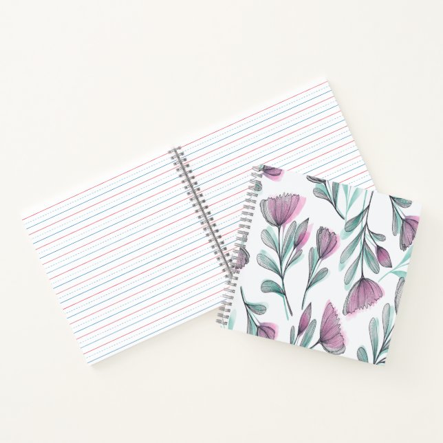 Purple roses notebook (Inside)