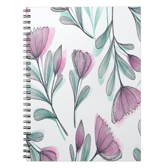 Purple roses notebook (Front)