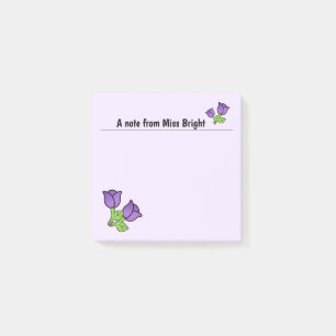 Purple Roses Post-It Notes