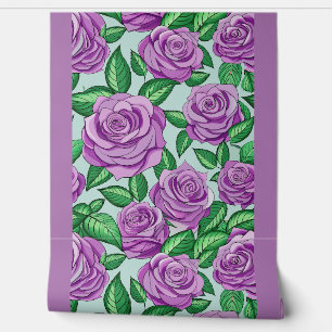 Purple Roses Wallpaper