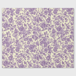 Purple Roses  Wrapping Paper