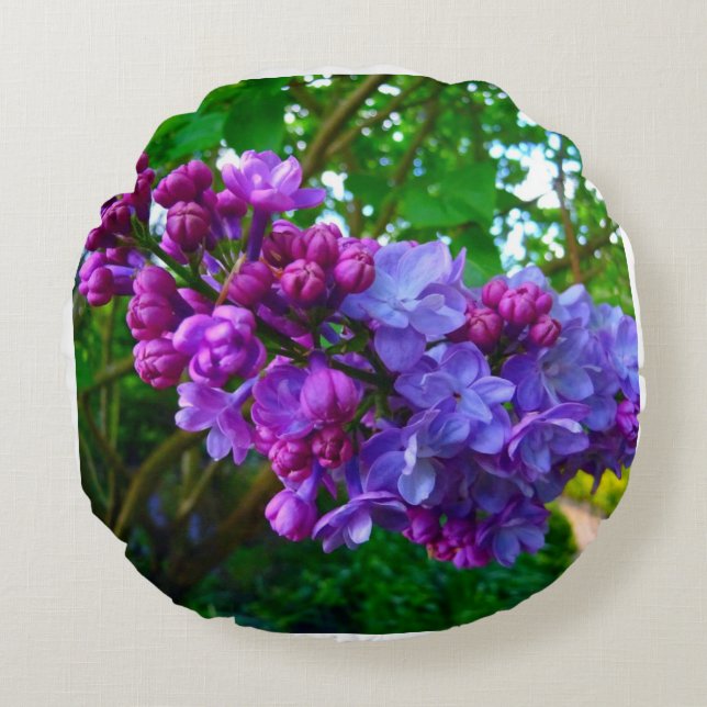 Purple Round Cushion (Front)