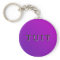 Purple Round Tuit Keychain
