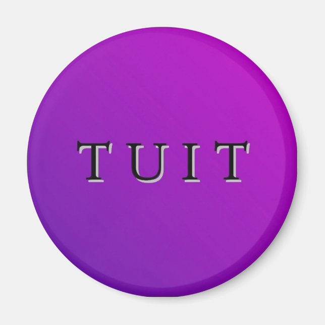 Purple Round Tuit Magnet (Front)