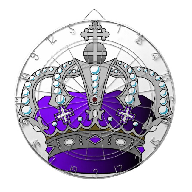 Purple Royal Crown Dartboard (Front)