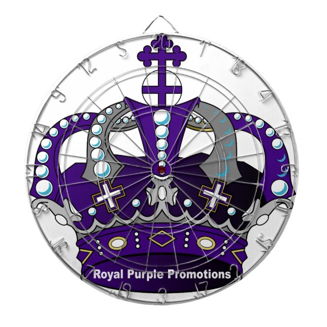 Purple Royal Crown Dartboard (Front)