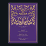 Purple Royal Mediaeval Sword Wedding Program Programme<br><div class="desc">Elegant and modern wedding design inspired by the mediaeval fantasy genre. Design is not real foil. You can customise this further by clicking on the "PERSONALIZE" button. Matching Items in our shop for a complete party theme.</div>