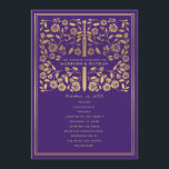 Purple Royal Mediaeval Sword Wedding Program Programme<br><div class="desc">Elegant and modern wedding design inspired by the mediaeval fantasy genre. Design is not real foil. You can customise this further by clicking on the "PERSONALIZE" button. Matching Items in our shop for a complete party theme.</div>