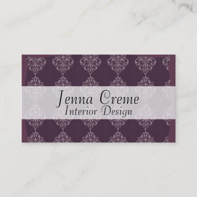 Purple Royale Business Card (Front)