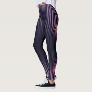 PURPLE RUFFLE LEGGINGS
