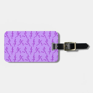 Purple Runners Luggage Tag