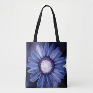 Purple Rustic Daisy Tote Bag