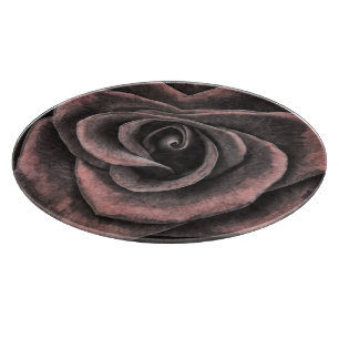 Purple Rustic Rose  Cutting Board
