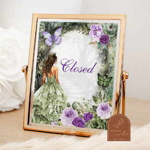 Purple Sage Enchanted Forest Closed Sign