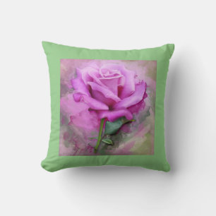 Purple/sage throw pillow. cushion