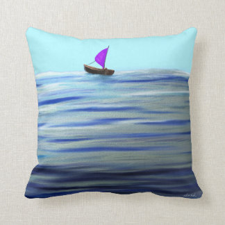 Purple Sailboat Cushion