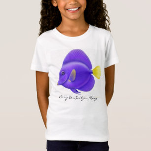 Purple Sailfin Tang Girls Baby Doll Top