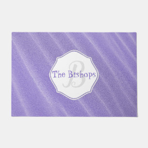 Purple Sand Ripples Personalised Door Mat