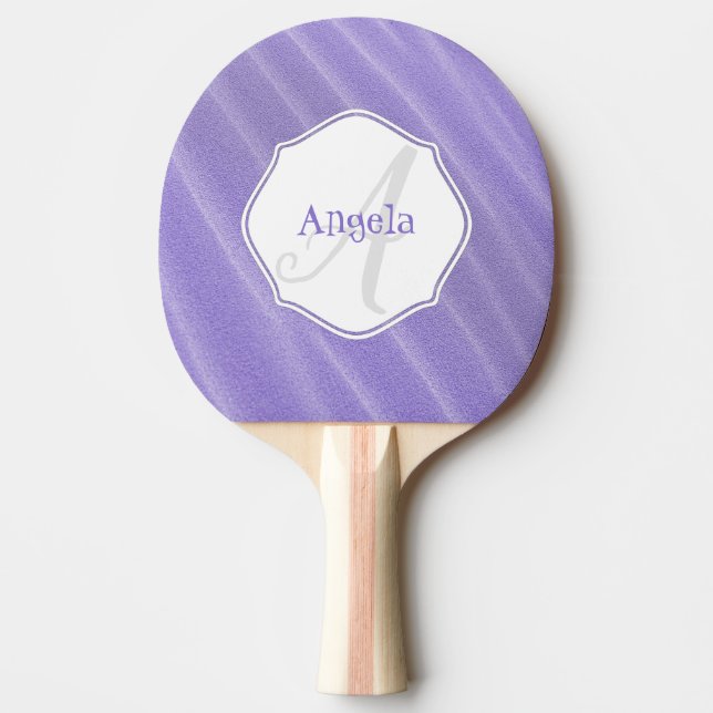 Purple Sand Ripples Personalised Ping Pong Paddle (Front)