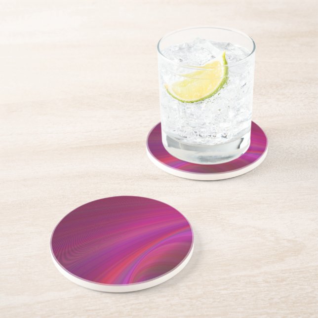 Purple Sandstone Coaster - Unique & Durable (Side)