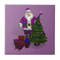 Purple Santa Claus