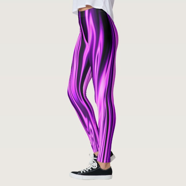 Purple Satin...... Leggings (Left)