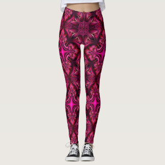 Purple Scarlet Patterned Leggings