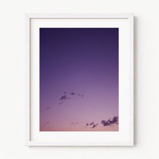 Purple Scattered Clouds at Twilight Poster (Purple Scattered Clouds at Twilight Poster)