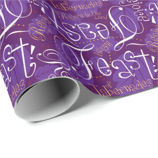 Purple Scatterletter Feast Paper
