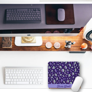 Purple Sea Shells Mouse Mat