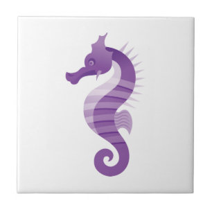 Purple Seahorse Tile