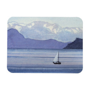 Purple Seascape Magnet