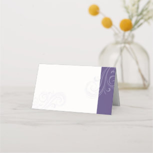 Purple Seating Card, Caroline Wedding Collection Place Card