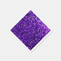 Purple Sequin Look Paper Napkin