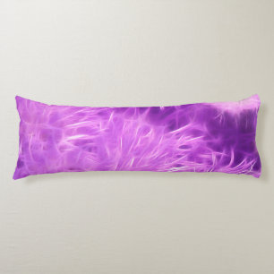 Purple Shades Flowers Transformed Body Cushion