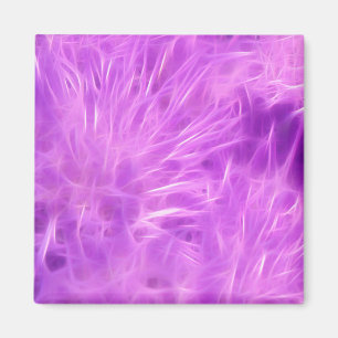 Purple Shades Flowers Transformed Magnet